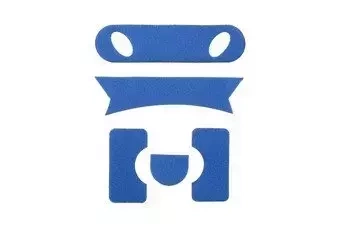 Jeu de velcro pour casquetype PJ - bleu