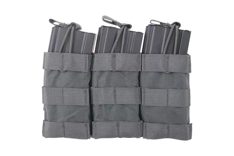 Potrójna ładownica Open Top na magazynki M4/M16 - foliage green