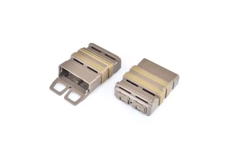 Deux pochettes FAST pour chargeurs STANAG - Terre noire