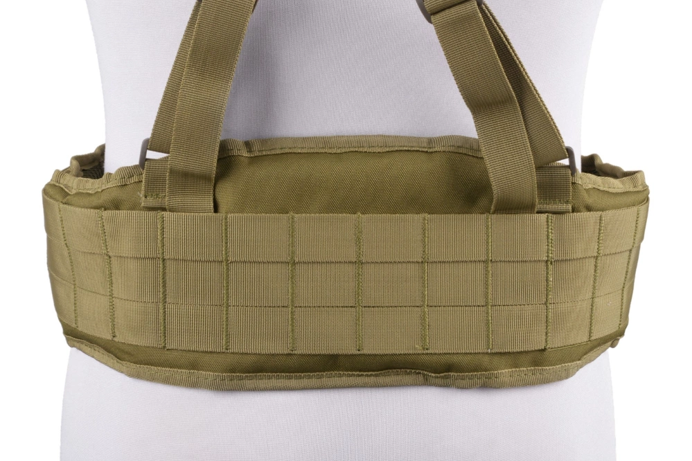 Belt with X type suspenders - olive