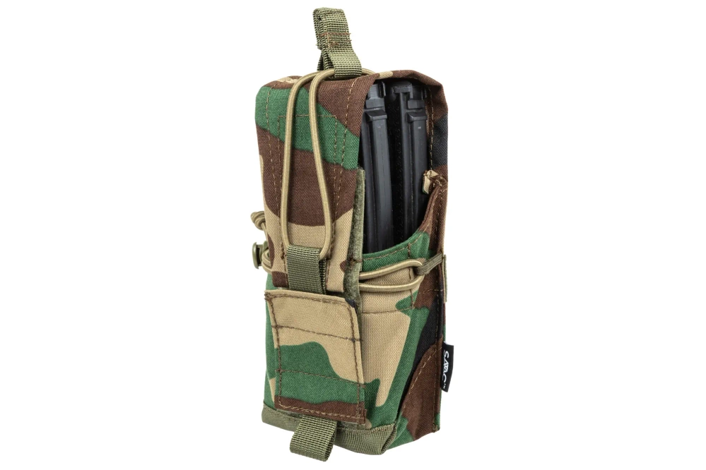 Specna Arms Tactical Woodland double pochette à poche universellele
