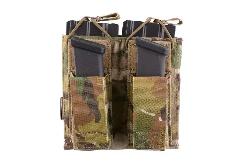 Open Top double pouch for M4/M16 + pistol magazines - MC