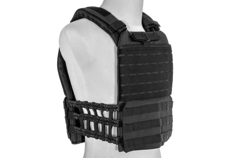 Gilet tactique type plate carrier mOLLE /laser-cut - noir