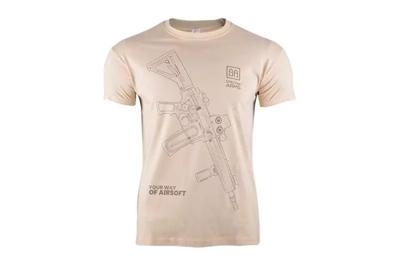 Koszulka Specna Arms - Your Way Of Airsoft 01 - tan