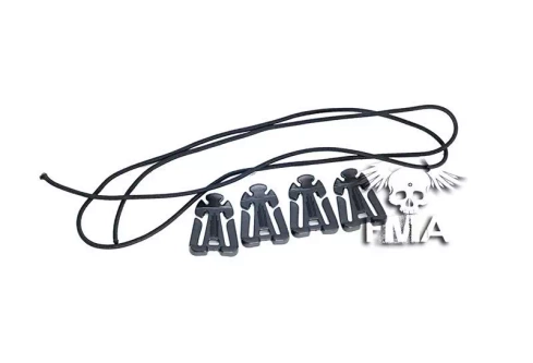 Sada upevňovacích spon - černá