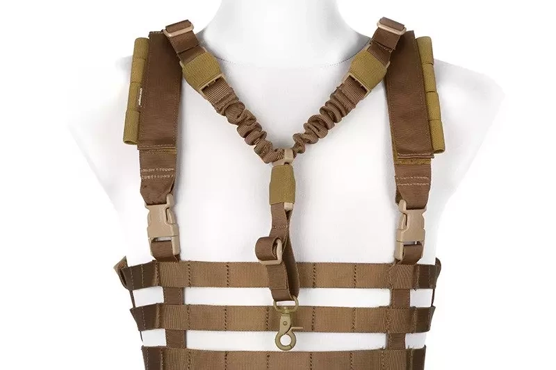 Taktická vesta Chest rig nízkoprofilový typ - Coyote Brown