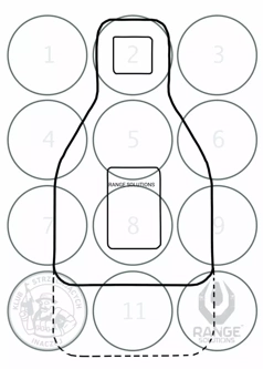 Boucliers de tir FBI KSI - 500 pièces.
