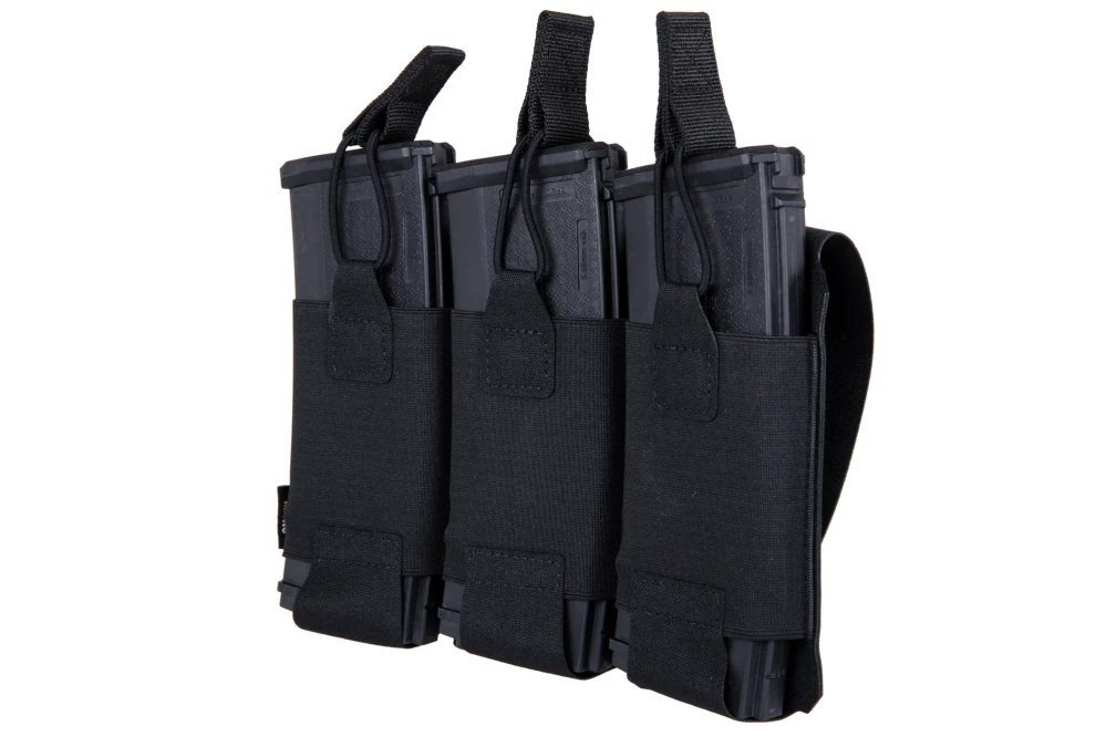 M-Tac Chargeur flexible pour 3 speedloaders Elite Laser Cut Black