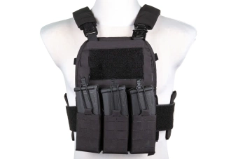 Kamizelka taktyczna typu Plate Carrier Wosport VE-75 Czarna
