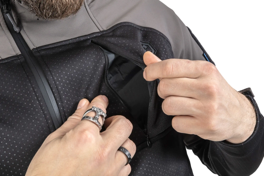 Emerson Gear Blue Label Rhinoceros softshellová bunda Black