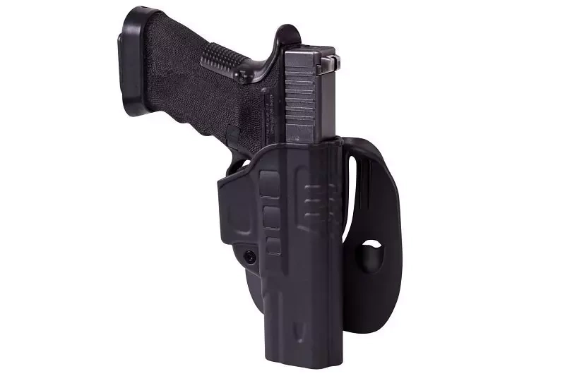 Fast Draw Holster With Belt Paddle for Glock 17 - black
