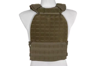 Taktická vesta typ plate carrier mOLLE /laserový řez - olivově zelená