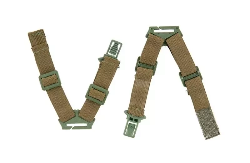 Jeu de boucles de masque pour casque- vert olive