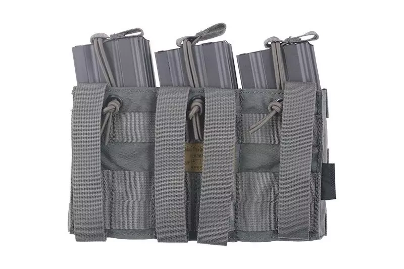 Otevřené trojité pouzdro pro zásobníky M4/M16 - zelená barva