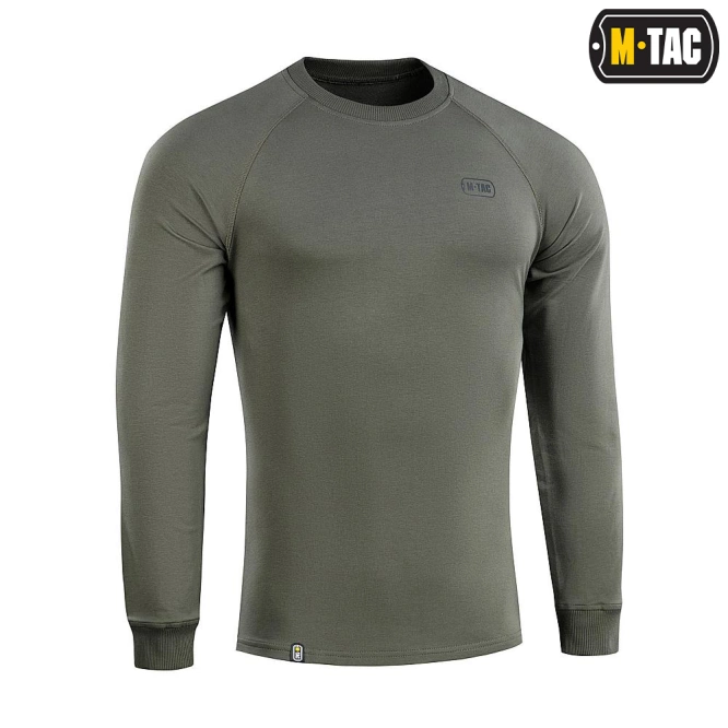 Mikina M-Tac Athlete Army Olive s raglánovým vzorem