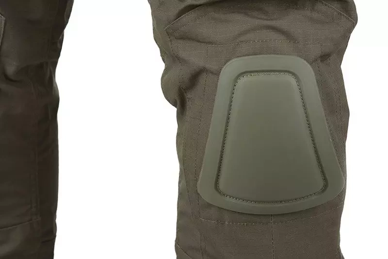 Kalhoty Combat Uniforma s chrániči kolen - olivová barva