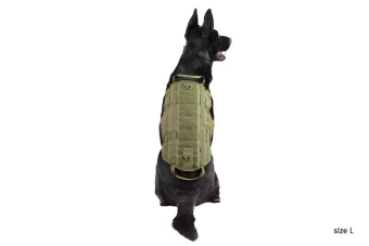 Gilet tactique pour chien - vert olive