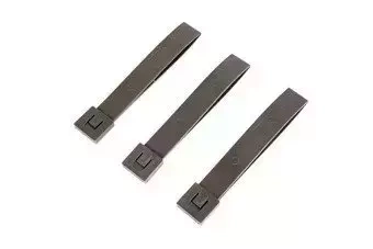 Zestaw 3 polimerowych klamer 5" - Mass Grey
