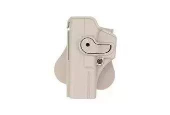 Holster polymère pour Glock 17/22/31 POUR GAUCHERS - tan