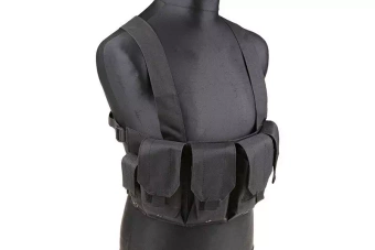 Gilet tactique type Chest rig - noir