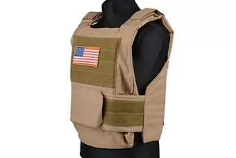 Personal Body Armor tactical vest - tan