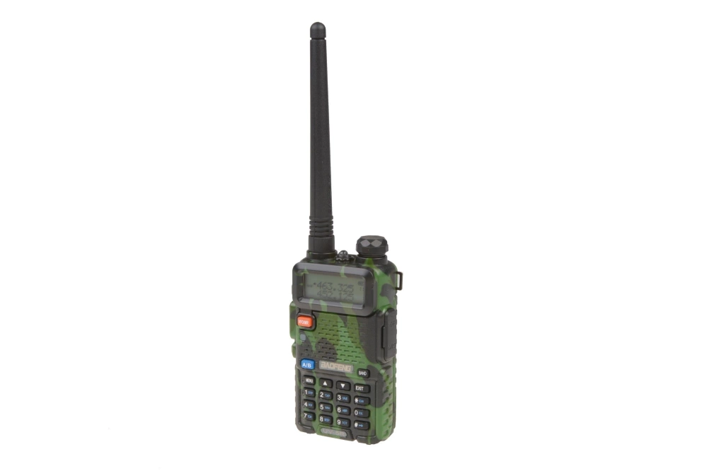 Ruční dvoukanálová vysílačka Baofeng UV-5R - krátká baterie (VHF / UHF) - kamufláž