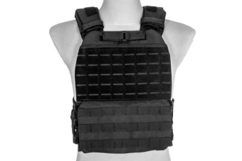 Gilet tactique type plate carrier mOLLE /laser-cut - noir