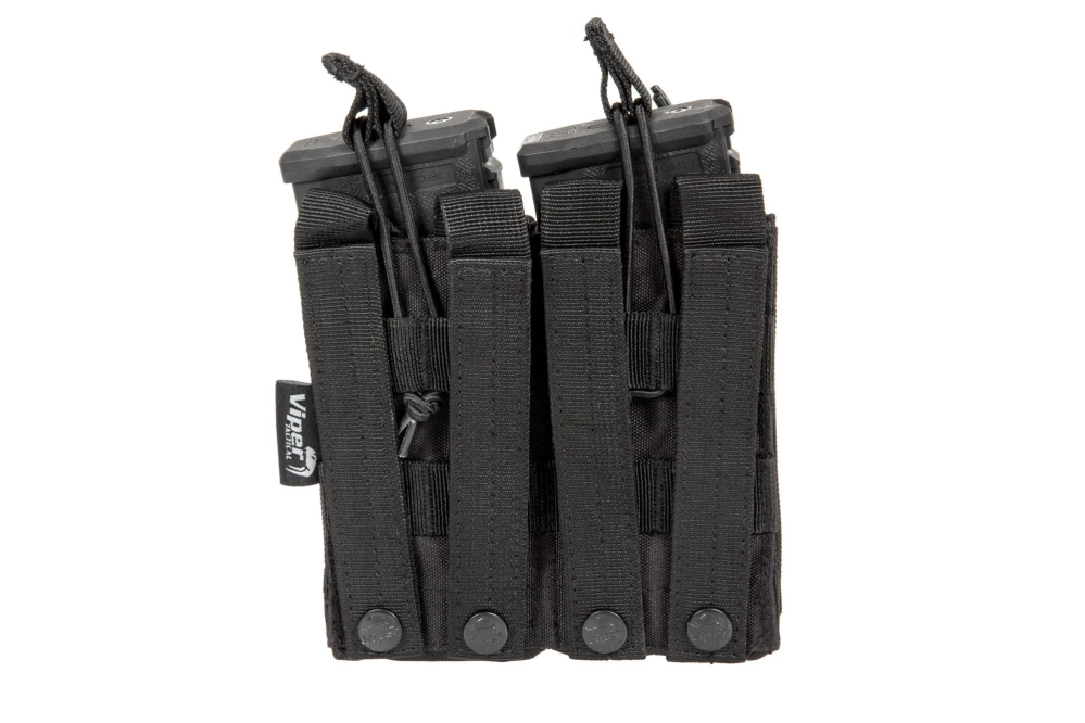 M4/M16 type double magazine pouch - black