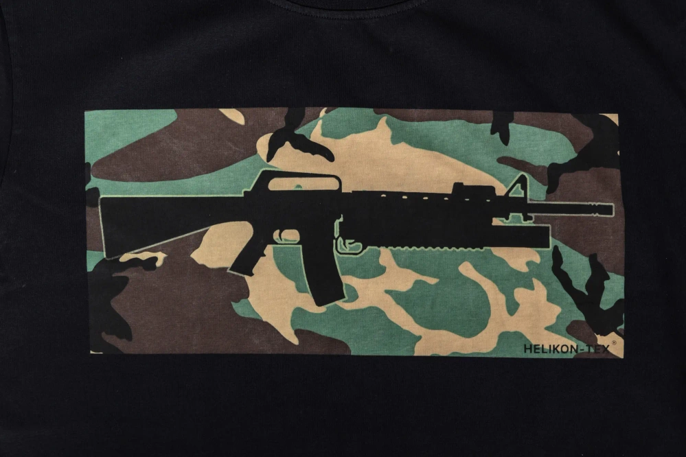 Tričko Helikon M16 s M203 Woodland