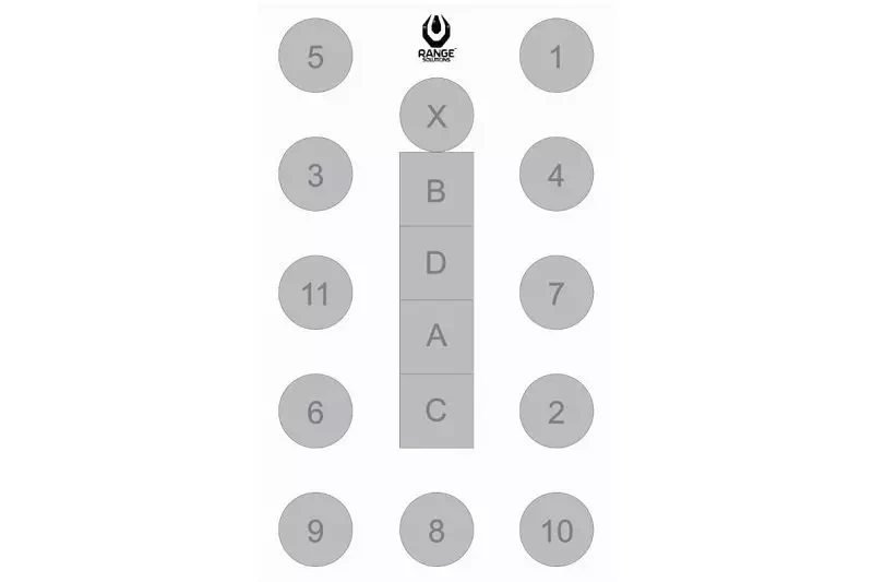 SOP-3 Shooting Targets - 50 Pcs