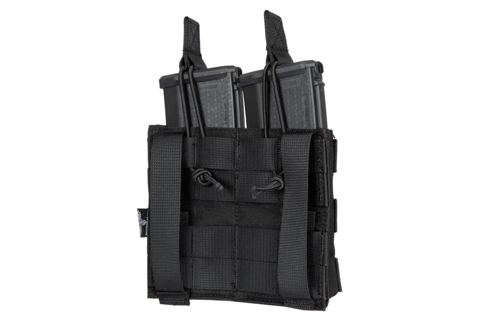 Pochette double MOLLE pour 2 chargeurs type M4/M16 - noir