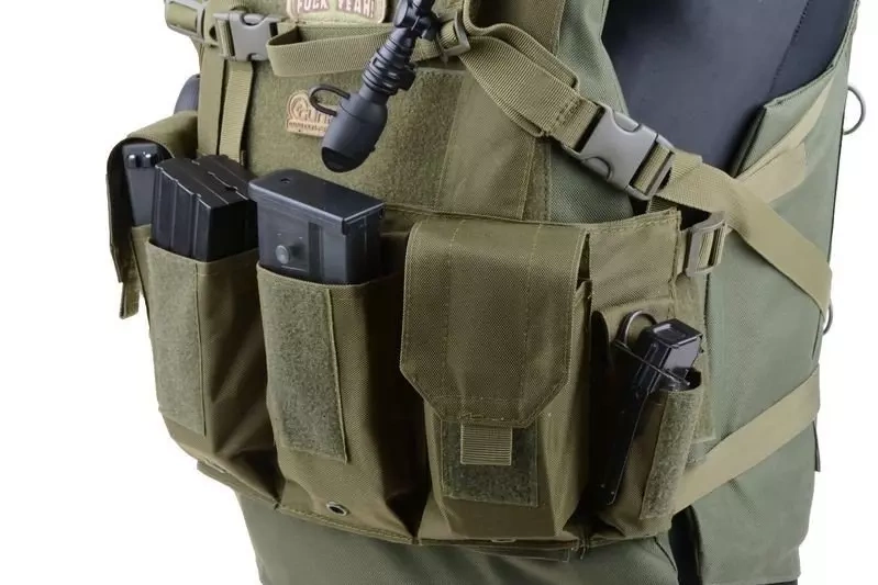 Kamizelka taktyczna typu Chest Rig - oliwkowa