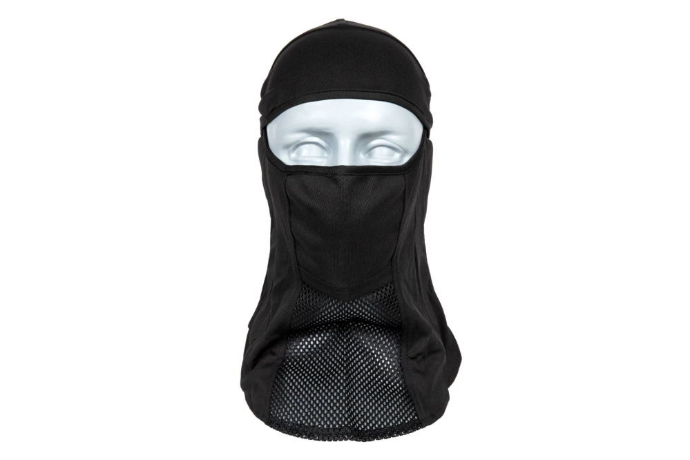 Cagoule légère avec protecteur facial - noir