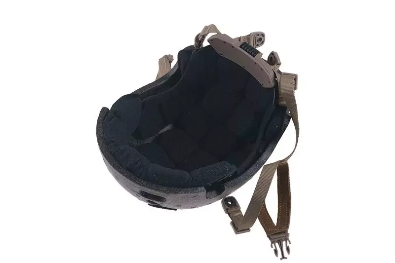 Webbing and Foam Pads for Ballistic Helmets - Dark Earth
