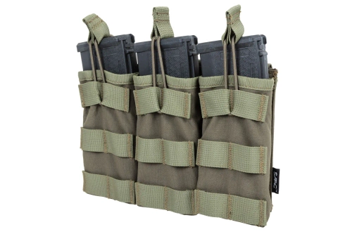 Trojitý otevřený nabíječ pro zásobníky M4/M16 Specna Arms Tactical Olive