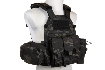 Emerson Gear 6094A Style Plate Carrier Vest with Load Kit MC Black