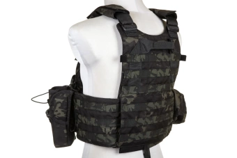 Emerson Gear 6094A Style Plate Carrier Vest with Load Kit MC Black