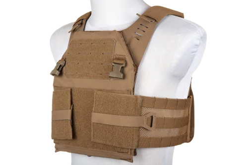 Taktická vesta Wosport VE-97 Plate Carrier Coyote Brown
