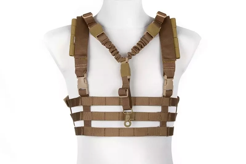 Tactical Low Profile Chest Rig type vest - Coyote Brown