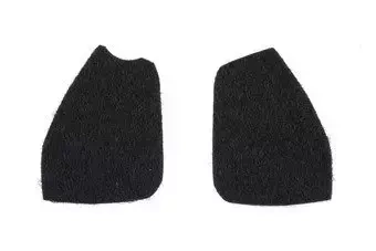 Naklejki z rzepami na ochronniki słuchu - czarne