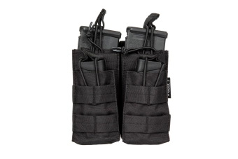 Podwójna ładownica na 4 magazynki typu M4/M16 - czarna