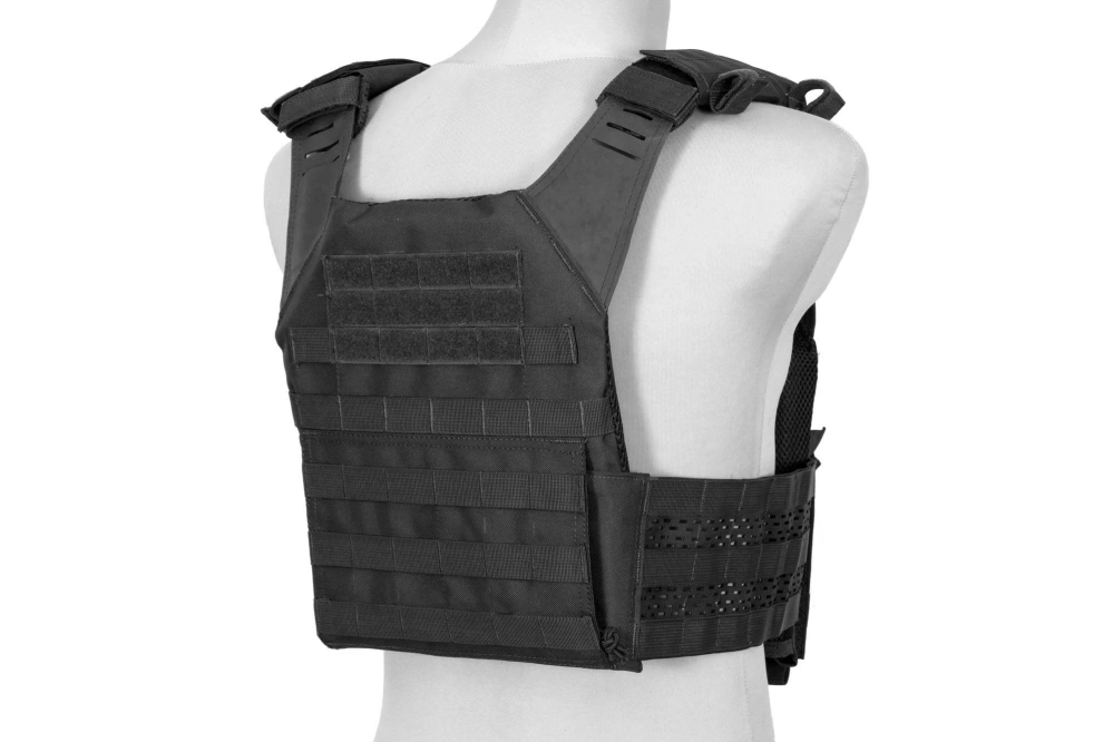 Spartan Plate Carrier Tactical Vest - Black