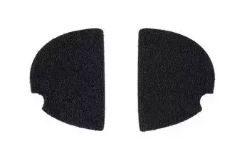 Hook&Loop hearing protectors stickers - black