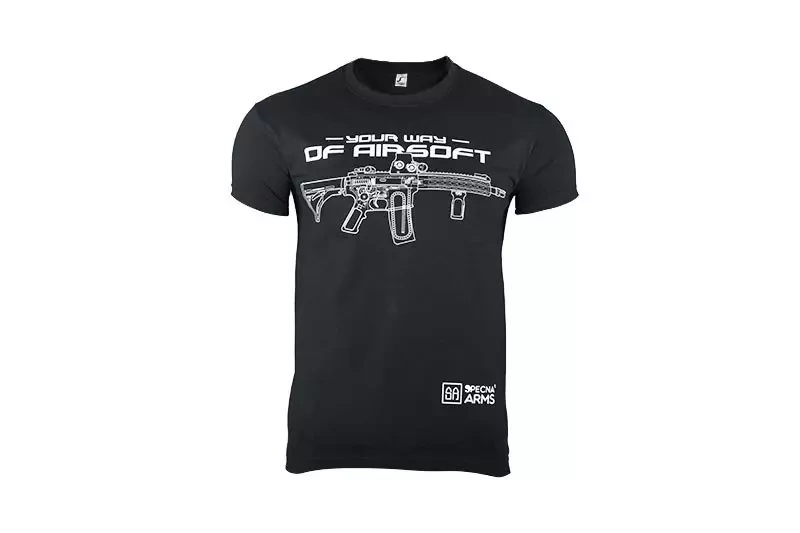 T-shirt Specna Arms - Your Way Of Airsoft 02 - noir
