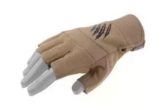 Gants tactiques Coupe de tireur de griffe blindée - tan