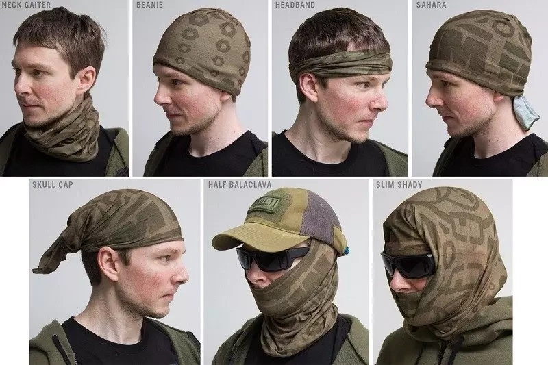 MSM Shemagh Multi-wrap - brun poussiéreux