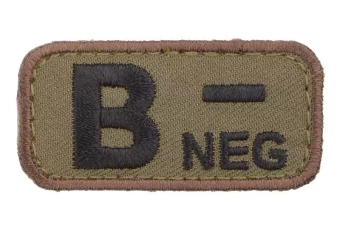 Patch Groupe sanguin : B-NEG - forêt