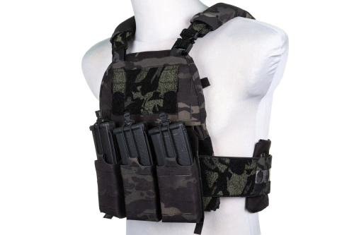 Plaatdrager tactisch vest Wosport VE-75 MC Zwart