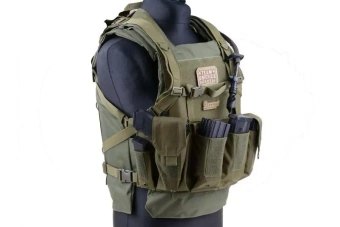 Gilet tactique type Chest rig - noir