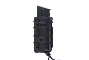 Pochette SMC pour chargeur simple rangée (version avec remplissage supplémentaire) (pour ceinture de 50 mm) - noir
